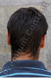 Head Hair Man Slim Athletic Street photo references